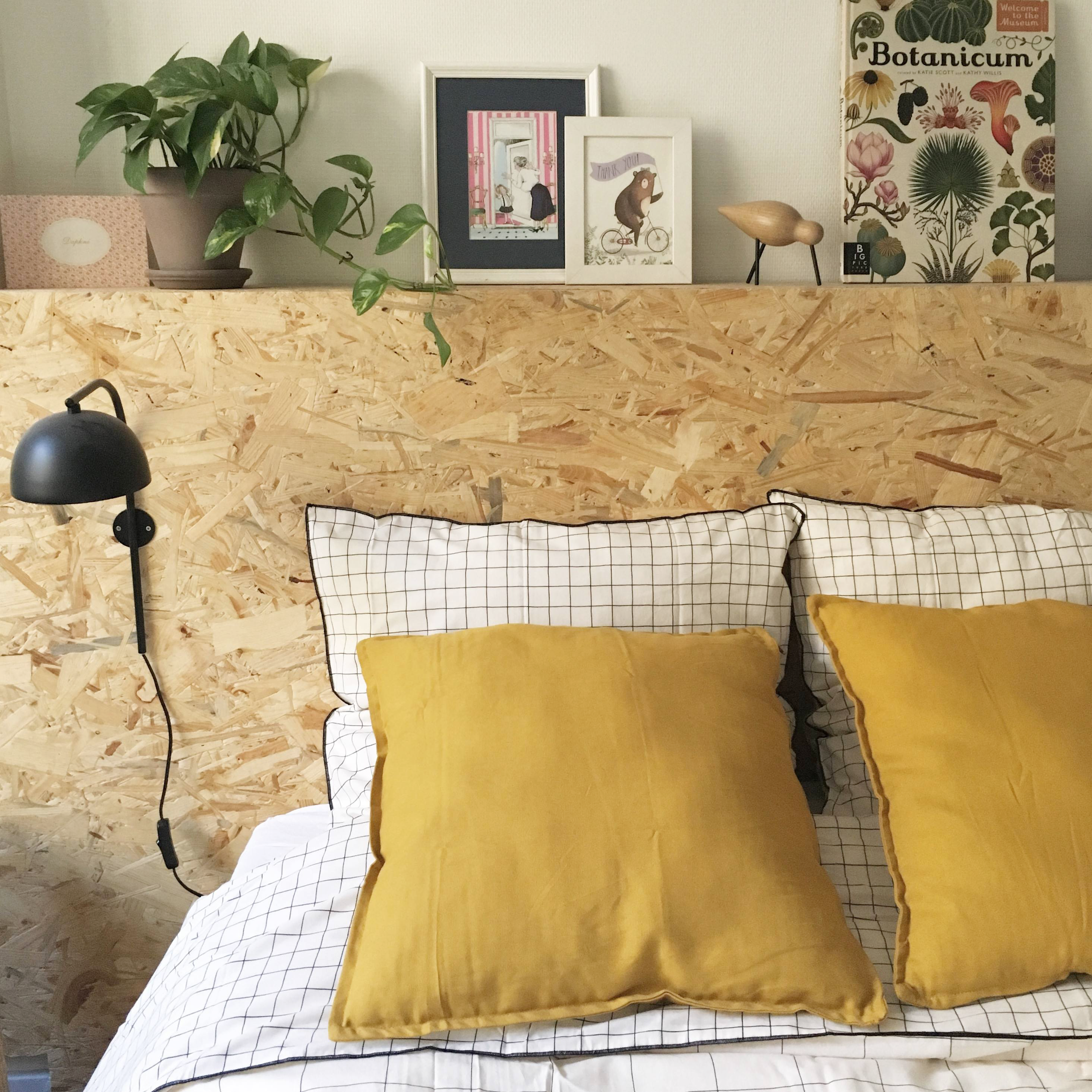 Avant/Après : création d’une tête de lit en OSB